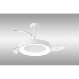Niseko Fan S 40cm 45W LED Dimmable Ceiling Light With 25W DC Fan, 2700-5000K Remote Control, 5000lm, White - thumbnail 2