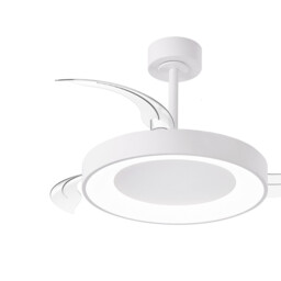 Niseko Fan S 40cm 45W LED Dimmable Ceiling Light With 25W DC Fan, 2700-5000K Remote Control, 5000lm, White - thumbnail 5