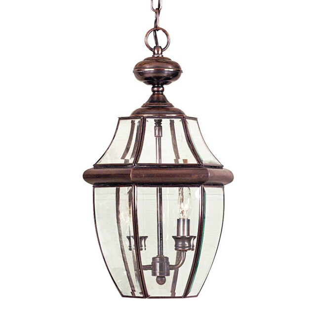 Newbury 2 Light Large Chain Lantern - Aged Copper, E14 - image 1