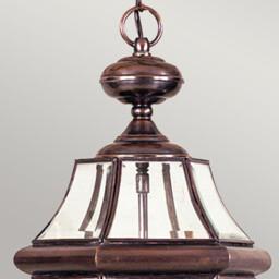 Newbury 2 Light Large Chain Lantern - Aged Copper, E14 - thumbnail 2