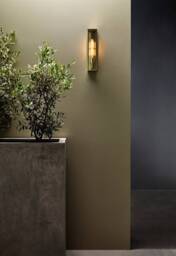 Harvard LED Outdoor Wall Light Natural Brass IP44, E27 - thumbnail 2