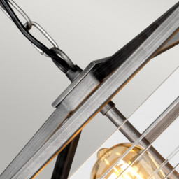 Louvre 6 Light Pendant Gunmetal Paint Finish - thumbnail 5