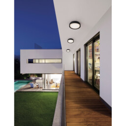 Oliver Outdoor Flush Sandy Black Aluminium LED 20W 1550Lm 3000K IP65 - thumbnail 2