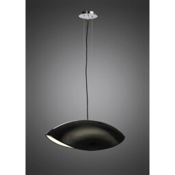 Pasion Rectangular Pendant 4 Light E27, Gloss Black/White Acrylic/Polished Chrome, CFL Lamps INCLUDED - thumbnail 2
