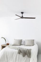 Heywood 132cm Ceiling Fan Black, Walnut Blades - thumbnail 3