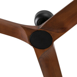 Heywood 132cm Ceiling Fan Black, Walnut Blades - thumbnail 5