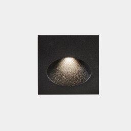 Bat Outdoor LED Recessed Wall Light Square Urban Grey IP65 2.2W 4000K