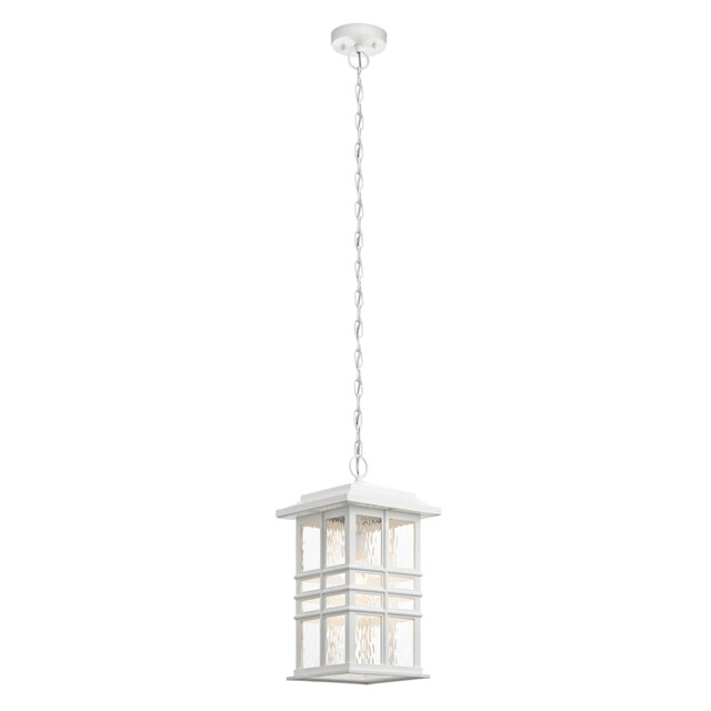 Beacon Outdoor 1 Light Chain Lantern, White, IP44, E27 - image 1
