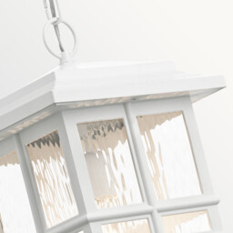 Beacon Outdoor 1 Light Chain Lantern, White, IP44, E27 - thumbnail 3
