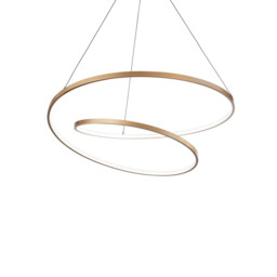 Oz LED Decorative Swirl Integrated Pendant Light Gold, 3000K - thumbnail 1