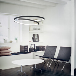 Oz LED Decorative Swirl Integrated Pendant Light Gold, 3000K - thumbnail 2