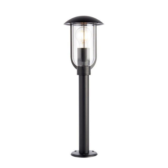 Quinn Classic Outdoor Floor Post Bollard Textured Black, IP44 - image 1