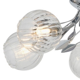 Elm Semi Ceiling, 5 Light G9, Polished Chrome/Clear Glass - thumbnail 5