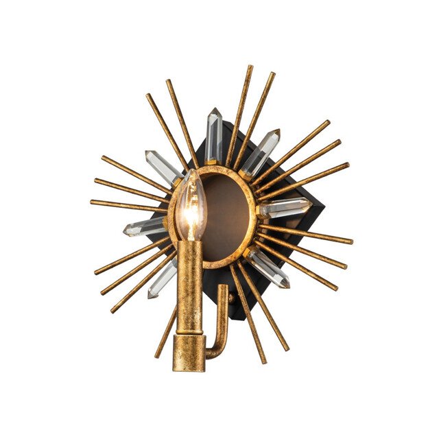 Sun King Candle Wall Lamp, Gold Leaf - image 1