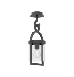 Maya Ceiling, 1 x E27, IP54, Anthracite - thumbnail 1