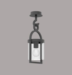 Maya Ceiling, 1 x E27, IP54, Anthracite - thumbnail 3