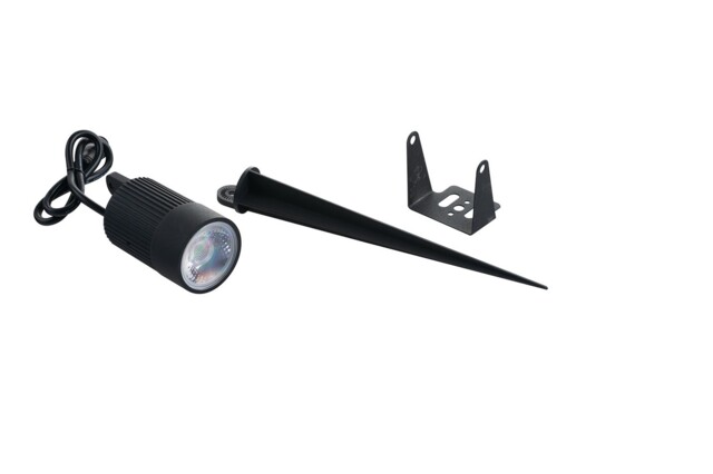 Target Outdoor LED Aluminium Flood Light With Spike Included, Black, IP67, Rgb+4000K
