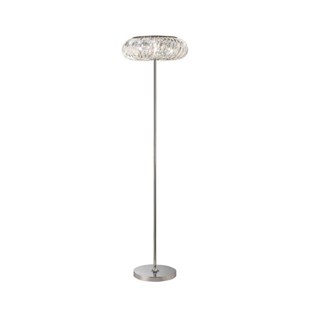 Banda Floor Lamp 6 Light G9 Polished Chrome/Crystal (Can Only Be Shipped On A Pallet, Additional Charges May Apply.) - image 1