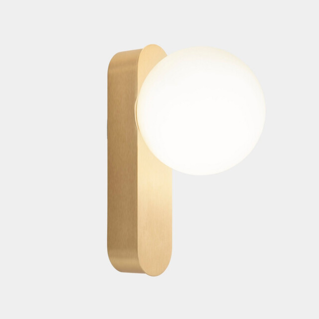 Perlina Globe Wall Lights Matte Gold LED 8.8W CCT 2700-3000-4000K IP44 Dali Dimmming - image 1