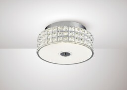 Hawthorne Round Ceiling 18W 1050lm LED 4000K Polished Chrome, Crystal - thumbnail 2