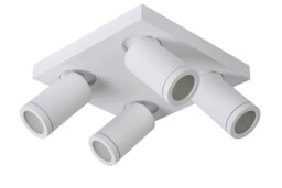 Taylor Modern Ceiling Spotlight Bathroom - LED Dim to warm - GU10 - 4x5W 2200K/3000K - IP44 - White - thumbnail 3