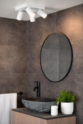 Taylor Modern Ceiling Spotlight Bathroom - LED Dim to warm - GU10 - 4x5W 2200K/3000K - IP44 - White - thumbnail 5