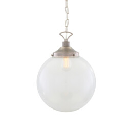 Riad 35cm Globe Pendant, Antique Silver - thumbnail 2