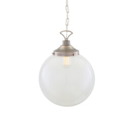 Riad 35cm Globe Pendant, Antique Silver - thumbnail 5