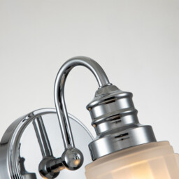Quoizel Swell Wall Lamp Polished Chrome, IP44 - thumbnail 2