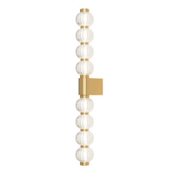 Amulet Modern Wall Lamp Gold 3000K 800lm Glass Shade - thumbnail 1