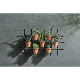 Nkuku Jara Terracotta Wall Hung Planter - Vases & Planters - Orange - 49 x 86 x 14 cm