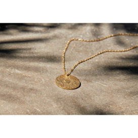 Nkuku Karnataka Disc Pendant Necklace - Gift Jewellery & Accessories - Gold