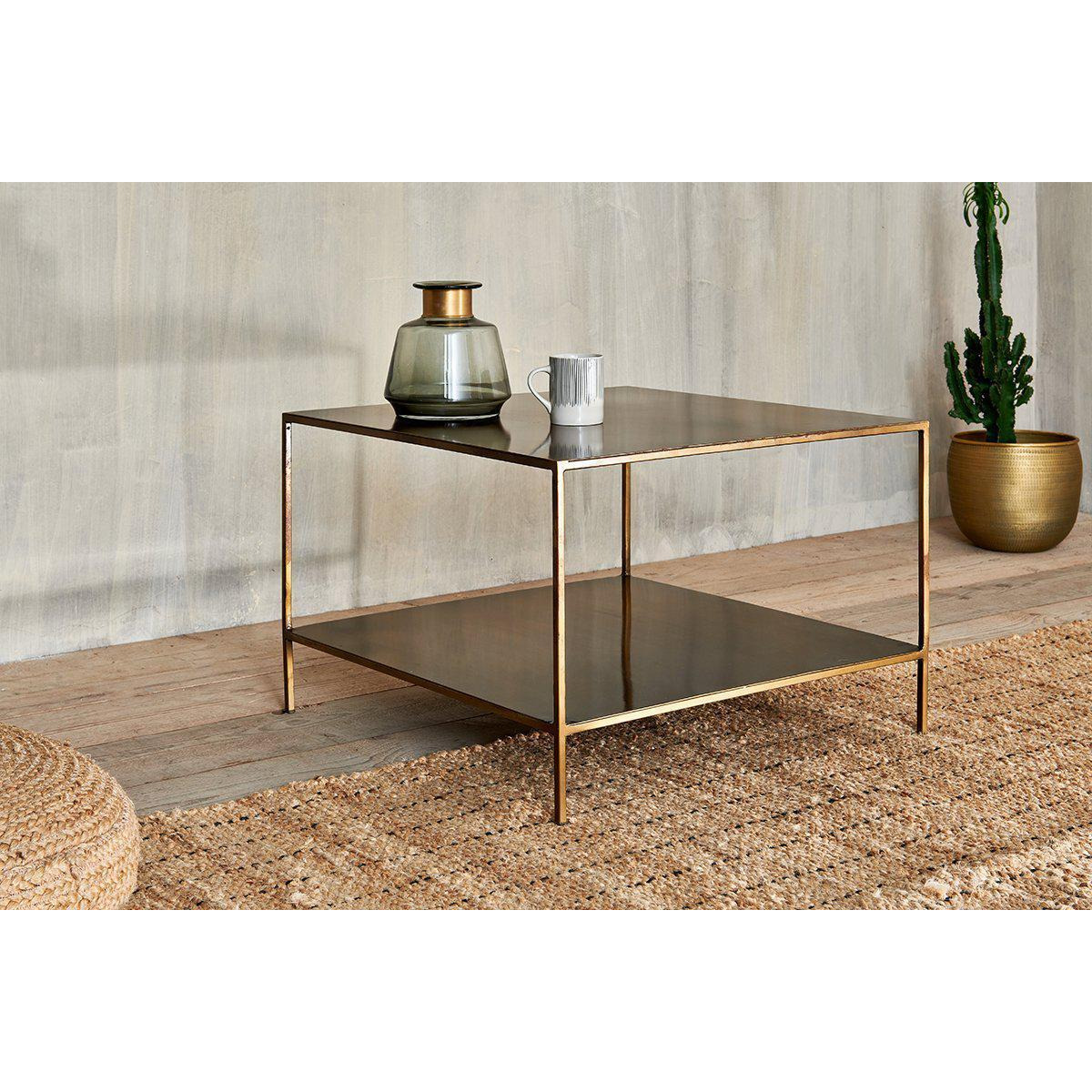 Nkuku Mahi Coffee Table - Tables - Gold