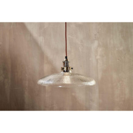 Nkuku Zowie Recycled Glass Pendant - Lights - Clear - Large