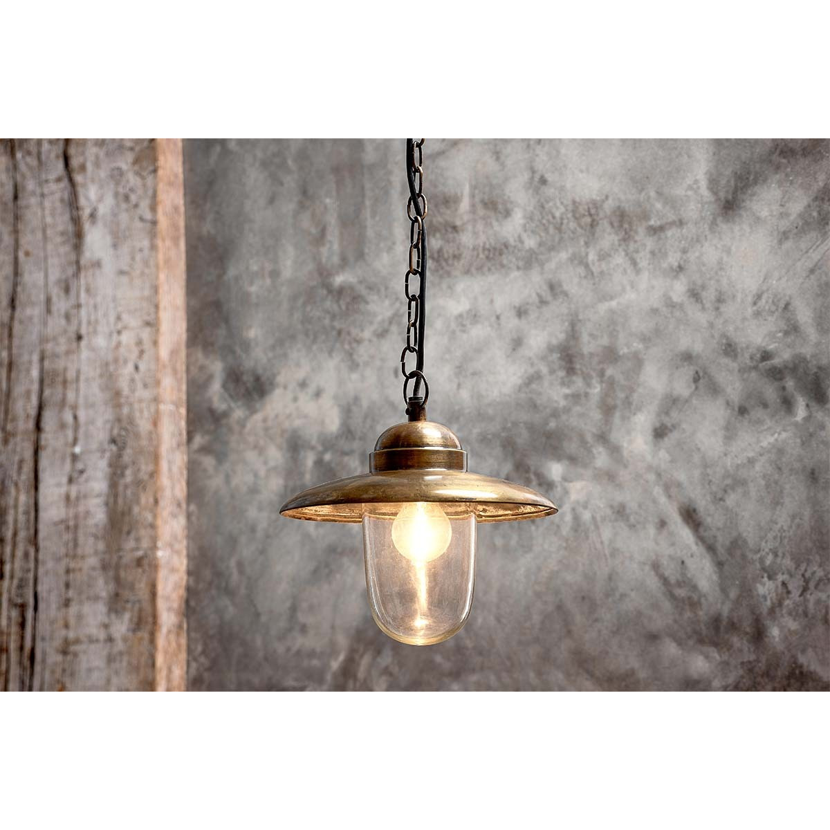Nkuku Amori Outdoor Porch Lamp - Lights - Antique Brass
