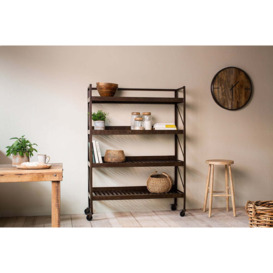 Nkuku Umi Iron Shelf - Storage Furniture - Rust - Extra Large