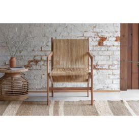 nkuku Halong Acacia & Jute Woven Armchair - Chairs Stools & Benches - Natural
