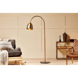 nkuku Cachi Arch Marble Floor Lamp - Lamps And Shades - Antique Bronze