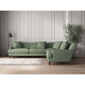 nkuku Deni Corner Sofa - Make To Order - Grand - Brera Linen Jade