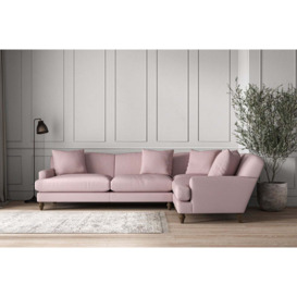 Nkuku Deni Right Hand Corner Sofa - Make To Order - Grand - Recycled Cotton Lavender