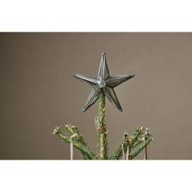 Nkuku Bakara Star Tree Topper - Christmas Decorations - Antique Silver