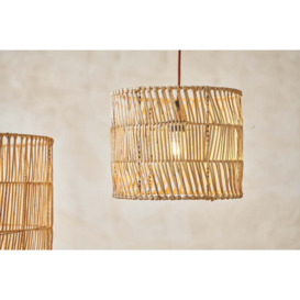 Nkuku Banso Wicker Lampshade - Lamps And Shades - Natural - Medium