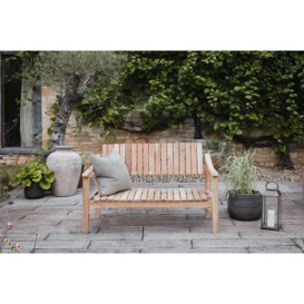 Nkuku Deev Slatted Wooden Sofa - Outdoor Living - Natural