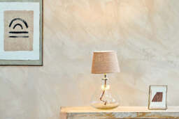 nkuku Baba Recycled Glass Lamp - Lamps - Small Wide - Clear
