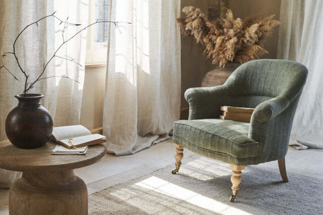 nkuku Kiana Cotton Armchair - Seating - One Size - Moss
