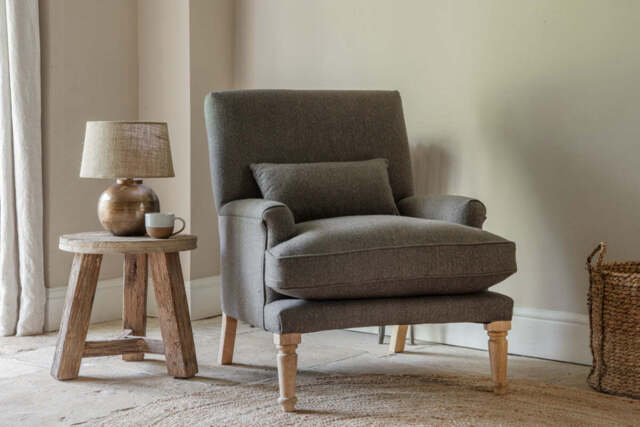 nkuku Nalla Wool Armchair - Seating - One Size - Charcoal