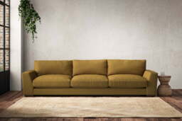 nkuku Guddu Sofa - Make To Order - Super Grand - Recycled Cotton Ochre