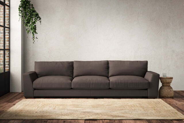 nkuku Guddu Sofa - Make To Order - Super Grand - Recycled Cotton Mocha