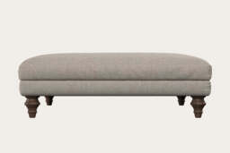 nkuku Marri Dining Footstool - Make To Order - Grand - Brera Linen Natural