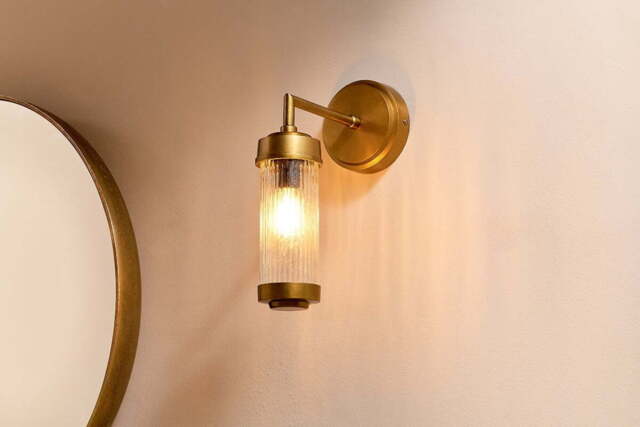 nkuku Akurdi Bathroom Single Wall Lamp - Lights - One Size - Clear